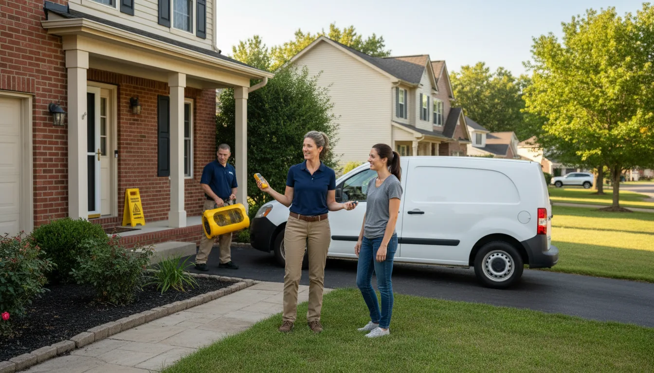 Residential water damage restoration in Westlake, LA